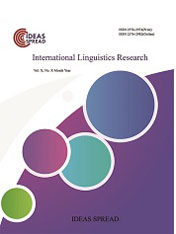 International Linguistics Research《国际语言学研究》